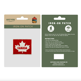 Canada Maple Leaf Iron-On Patch | Embroidered Patch - Emmaline Bags Inc.-Sewing Supplies & Notions