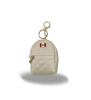 Canadian Flag Mini Backpack | Bag Charm & Coin Purse - Emmaline Bags Inc.-Bag Hardware