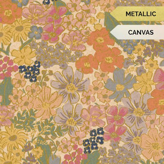 CANVAS Mimi Blush // METALLIC // English Rose by Rifle Paper Co. (1/4 yard) - Emmaline Bags Inc.