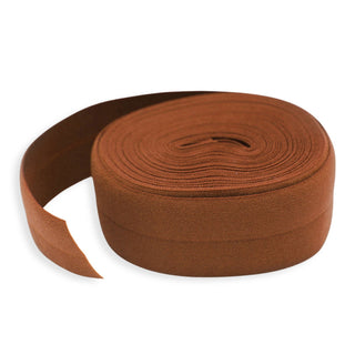 Cappuccino | Zipper Valley Fold Over Elastic | 1" (25 mm) (4 Yards) - Emmaline Bags Inc.-Sewing Supplies & Notions
