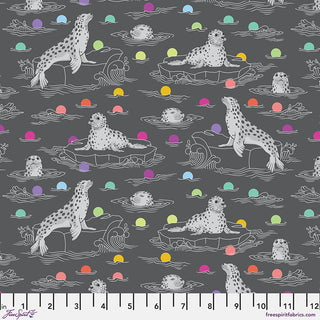 Carbon Seal the Deal // Graywork by Tula Pink (1/4 yard) - Emmaline Bags Inc. - Fabric