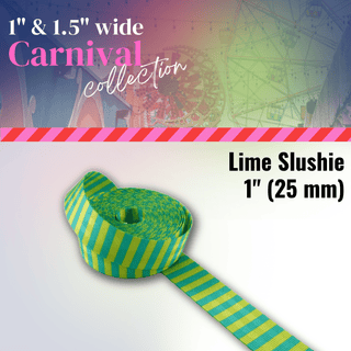 Carnival Stripe Webbing Collection (5 Yards) - Emmaline Bags Inc.