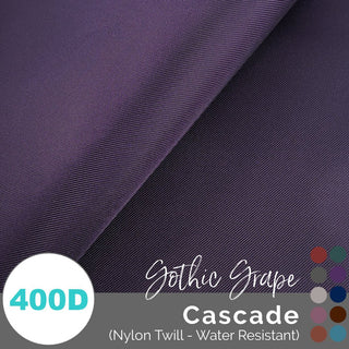 Cascade - WR Nylon Twill (400D) - (1/2 yd, 18" x 59" wide) - Emmaline Bags Inc.