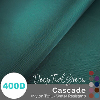 Cascade - WR Nylon Twill (400D) - (1/2 yd, 18" x 59" wide) - Emmaline Bags Inc.