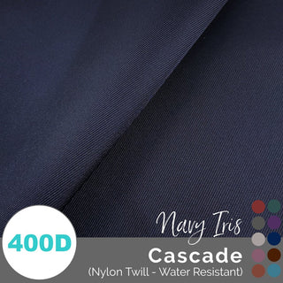 Cascade - WR Nylon Twill (400D) - (1/2 yd, 18" x 59" wide) - Emmaline Bags Inc.