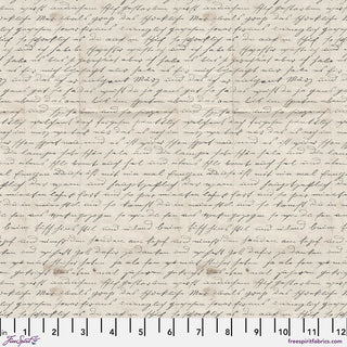 Charcoal Handwriting // Tim Holtz Eclectic Elements - Palette - (1/4 yard) - Emmaline Bags Inc. - Fabric