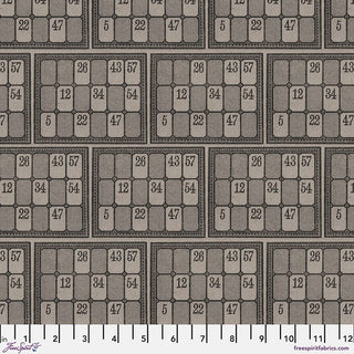 Charcoal Numbers // Tim Holtz Eclectic Elements - Palette - (1/4 yard) - Emmaline Bags Inc. - Fabric