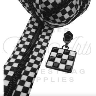 Checkerboard | Nylon Coil Zipper | SIZE5* (3.25 Yards) - Emmaline Bags Inc. - Bag Zippers