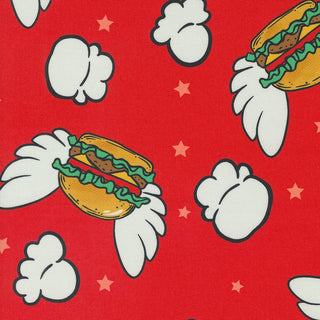 Cheese Burger in Paradise - KETCHUP // Snack Shack (1/4 yard) - Emmaline Bags Inc.