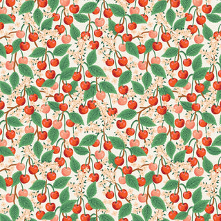 Cherry Blossom in Cream • Orchard (1/4 yard) - Emmaline Bags Inc.