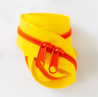 Citrus | 30" Nylon Coil Zipper | *Size #5* with Two Pulls - Emmaline Bags Inc.-Bag Zippers
