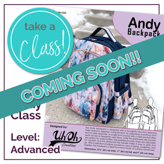 Class: Andy Backpack (2 FULL DAYS) - Oct 24 & 25/2026 - Emmaline Bags Inc. - Class