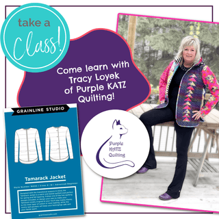Class: Tamarack Jacket Workshop with Tracy Loyek • Friday, Oct 2 & Sat Oct 3, 2026 - Emmaline Bags Inc. - Class