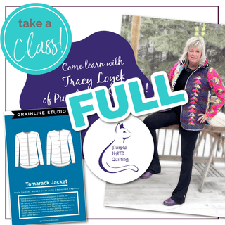 Class: Tamarack Jacket Workshop with Tracy Loyek of Purple KATZ Quilting • Saturday, May 23rd & May 24th, 2026 - Emmaline Bags Inc. - Class