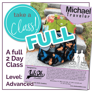 Class: The Michael Traveler (2 FULL DAYS) by UhOh Creations - Dec 6 & 7, 2024 - Emmaline Bags Inc.