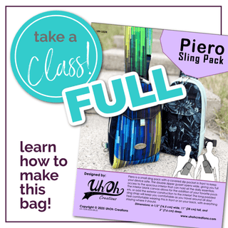 Class: The Piero Sling Pack by UhOh Creations - Saturday, March 21st, 2026 - Emmaline Bags Inc. - Class