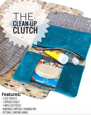 Cleanup Clutch by Linds Handmade (Printed Paper Pattern) - Emmaline Bags Inc. - Sewing Patterns
