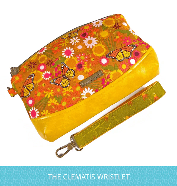 Clematis Wristlet by Blue Calla Sewing Patterns (Printed Paper Pattern ...