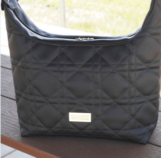 Coal Black | Prairie Faux Leather | ½ Yard Precut (18" x 53") - Emmaline Bags Inc. - Fabric