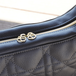 Coal Black | Prairie Faux Leather | ½ Yard Precut (18" x 53") - Emmaline Bags Inc. - Fabric