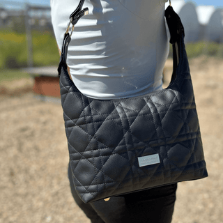 Coal Black | Prairie Faux Leather | ½ Yard Precut (18" x 53") - Emmaline Bags Inc. - Fabric