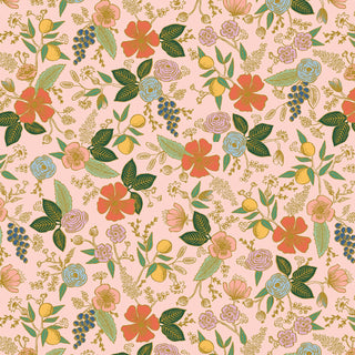 Colette in Blush Metallic • Orchard (1/4 yard) - Emmaline Bags Inc.