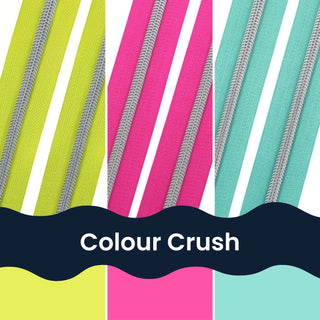 Colour Crush | Nylon Coil Zipper Bundle | Size 5 (3 Yards - 1 yd of each) - Emmaline Bags Inc.-Bag Zippers