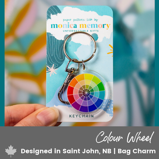 Colour Wheel Bag Charm & Keychain - Emmaline Bags Inc.-Bag Hardware