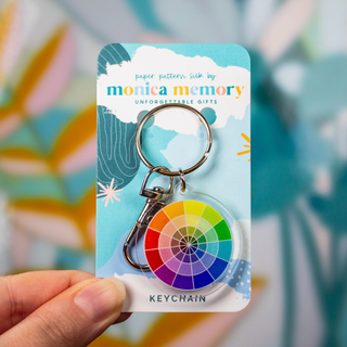 Colour Wheel Bag Charm & Keychain - Emmaline Bags Inc.-Bag Hardware