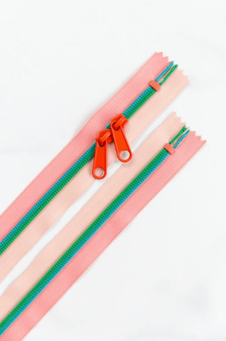 Coral Springs | 30" Nylon Coil Zipper | *Size #5* with Two Pulls - Emmaline Bags Inc.-Bag Zippers