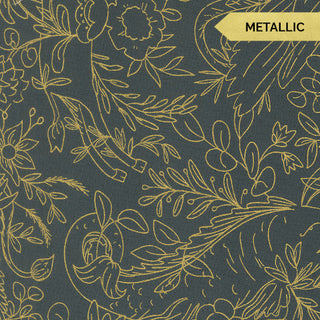 Dusk Ruins (Metallic) | Sunlit Ruins for Moda (¼ Yard)