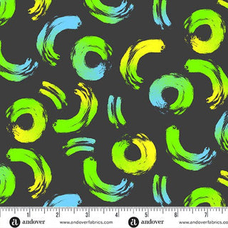 Cosmic Brushwork | Prismatic by Libs Elliott (¼ Yard) - Emmaline Bags Inc.-Fabric
