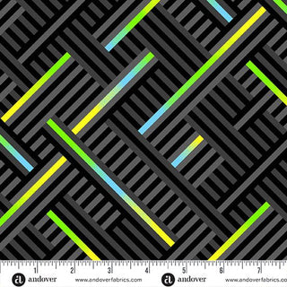 Cosmic Rogue Weave | Prismatic by Libs Elliott (¼ Yard) - Emmaline Bags Inc.-Fabric