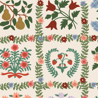 Cream Garden Album (Canvas) | Gracie by Rifle Paper Co. (1/4 Yard) - Emmaline Bags Inc. - Fabric