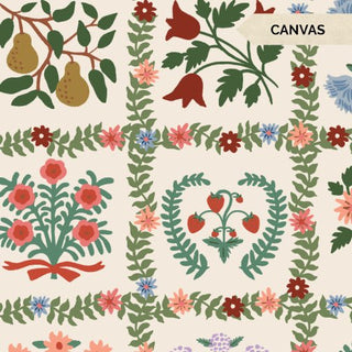 Cream Garden Album (Canvas) | Gracie by Rifle Paper Co. (1/4 Yard) - Emmaline Bags Inc. - Fabric