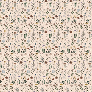 Cream Garden // Nature Trail for FIGO Fabrics (1/4 yard) - Emmaline Bags Inc.