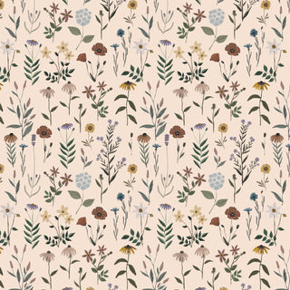 Cream Garden // Nature Trail for FIGO Fabrics (1/4 yard) - Emmaline Bags Inc.