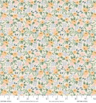 Cream Rosa Garden Party // Easter by Rifle Paper Co. (1/4 yard) - Emmaline Bags Inc.