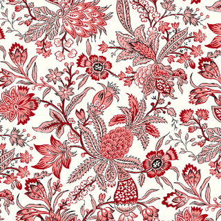Cream Small Jacobean Trail | Bordeaux Antiques Roadshow™ (¼ Yard) - Emmaline Bags Inc.-Fabric
