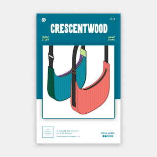 Crescentwood Quilted Bag by The Blanket Statement (Printed Paper Pattern) - Emmaline Bags Inc.-Sewing Patterns