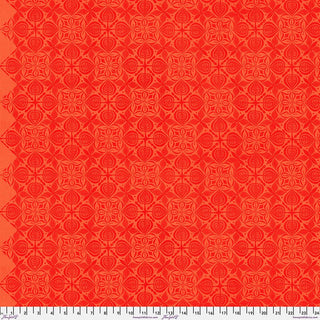 Curious - Tangerine // Grace by FreeSpirit - (1/4 yard) - Emmaline Bags Inc.