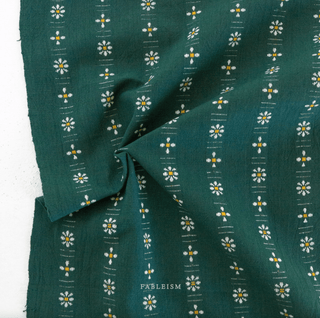 Dark Fern | Forest Forage Daisies by Fableism Supply Co. (¼ Yard) - Emmaline Bags Inc.-Fabric