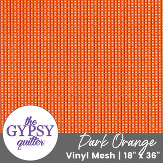 Dark Orange | Vinyl Mesh | 18" x 36" - Emmaline Bags Inc.-Interfacing & Specialty Fabric
