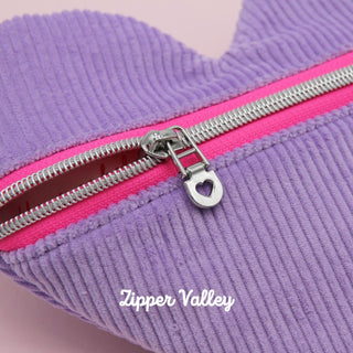 Darling Heart | Zipper Sliders with Pulls | Size 5 (5 Pack) - Emmaline Bags Inc. - Bag Zippers
