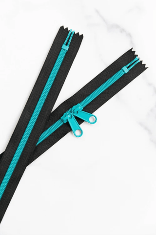Deep Dive | 30" Nylon Coil Zipper | *Size #5* with Two Pulls - Emmaline Bags Inc.-Bag Zippers