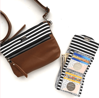 Demi Wallet by Linds Handmade (Printed Paper Pattern) - Emmaline Bags Inc.