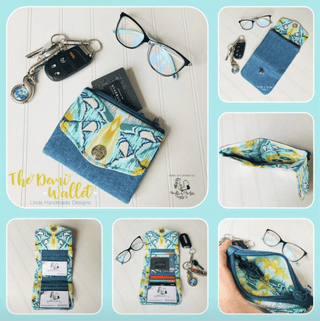 Demi Wallet by Linds Handmade (Printed Paper Pattern) - Emmaline Bags Inc.