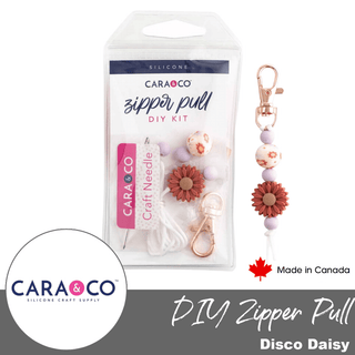 Disco Daisy | DIY Zipper Charm Pull Kit - Emmaline Bags Inc. - Sewing Supplies & Notions