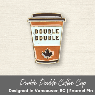Double Double Coffee Cup | Enamel Pin - Emmaline Bags Inc.-Sewing Supplies & Notions