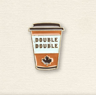 Double Double Coffee Cup | Enamel Pin - Emmaline Bags Inc.-Sewing Supplies & Notions
